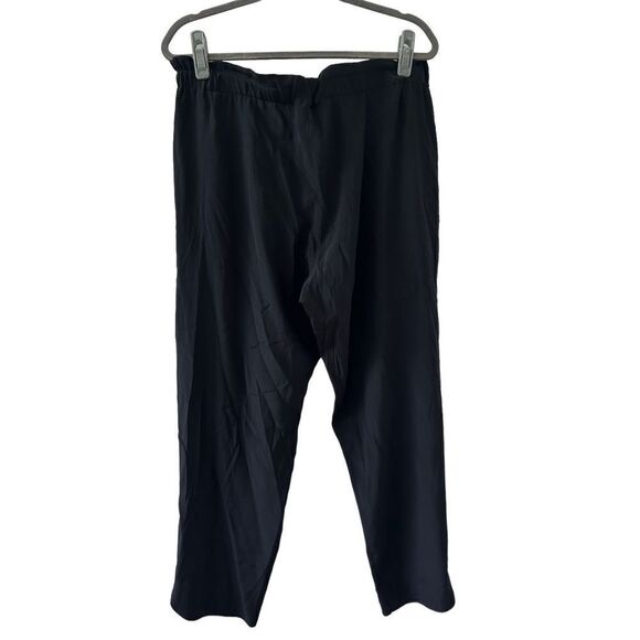 Ramy Brook Allyn Silk-Blend Pants Women’s Black Size Large - Picture 3 of 5